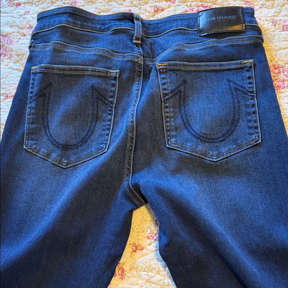 True Religion Jennie Curvy Mid Rise Blue Jeans - Picture 4 of 4